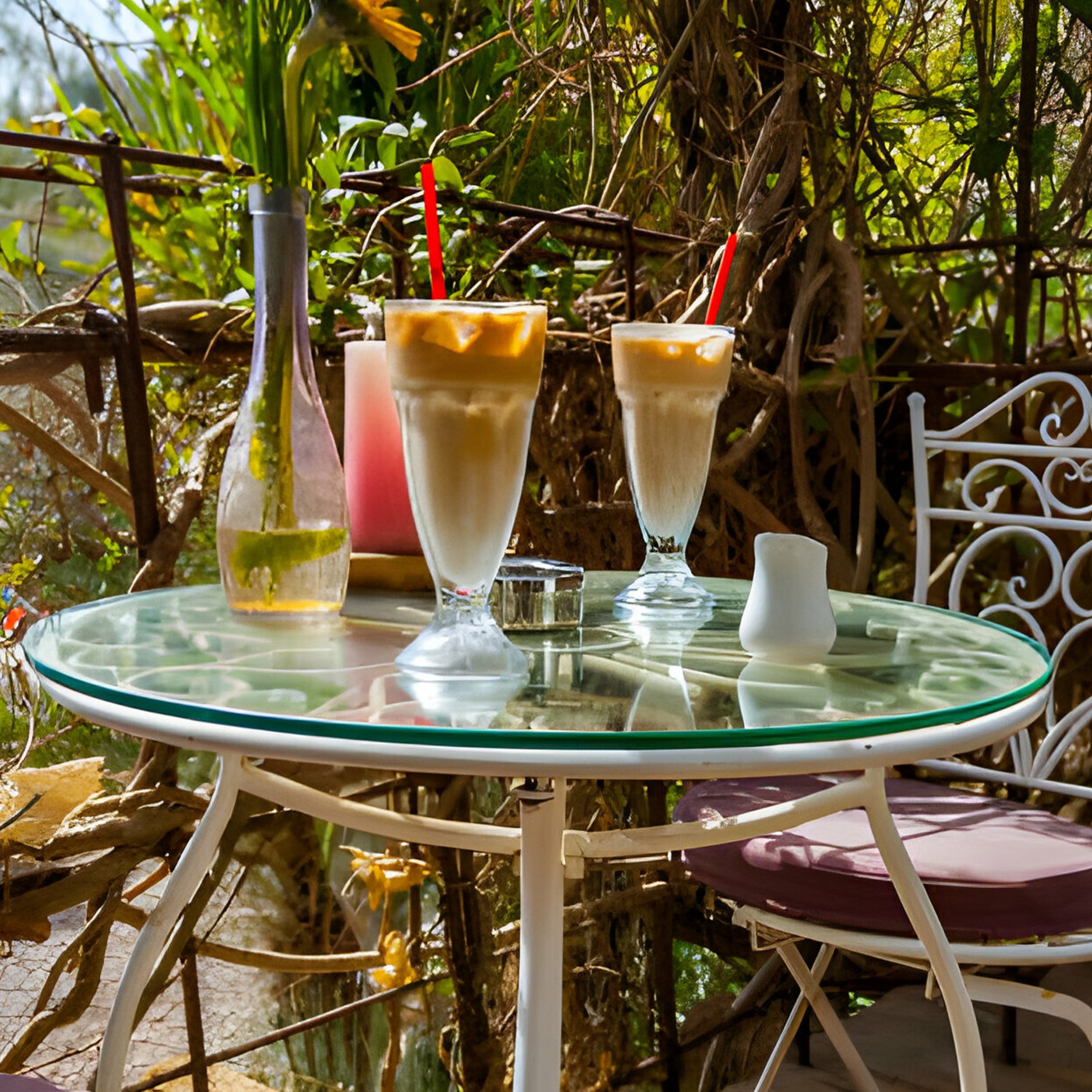 Round Glass Table Top - Transform, Protect, and Impress
