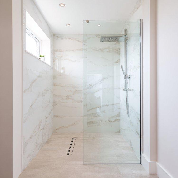 Edge Finish Options for Custom Shower Glass Panels 