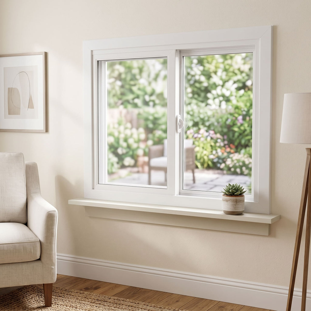 Vinyl Basement Sliding Window