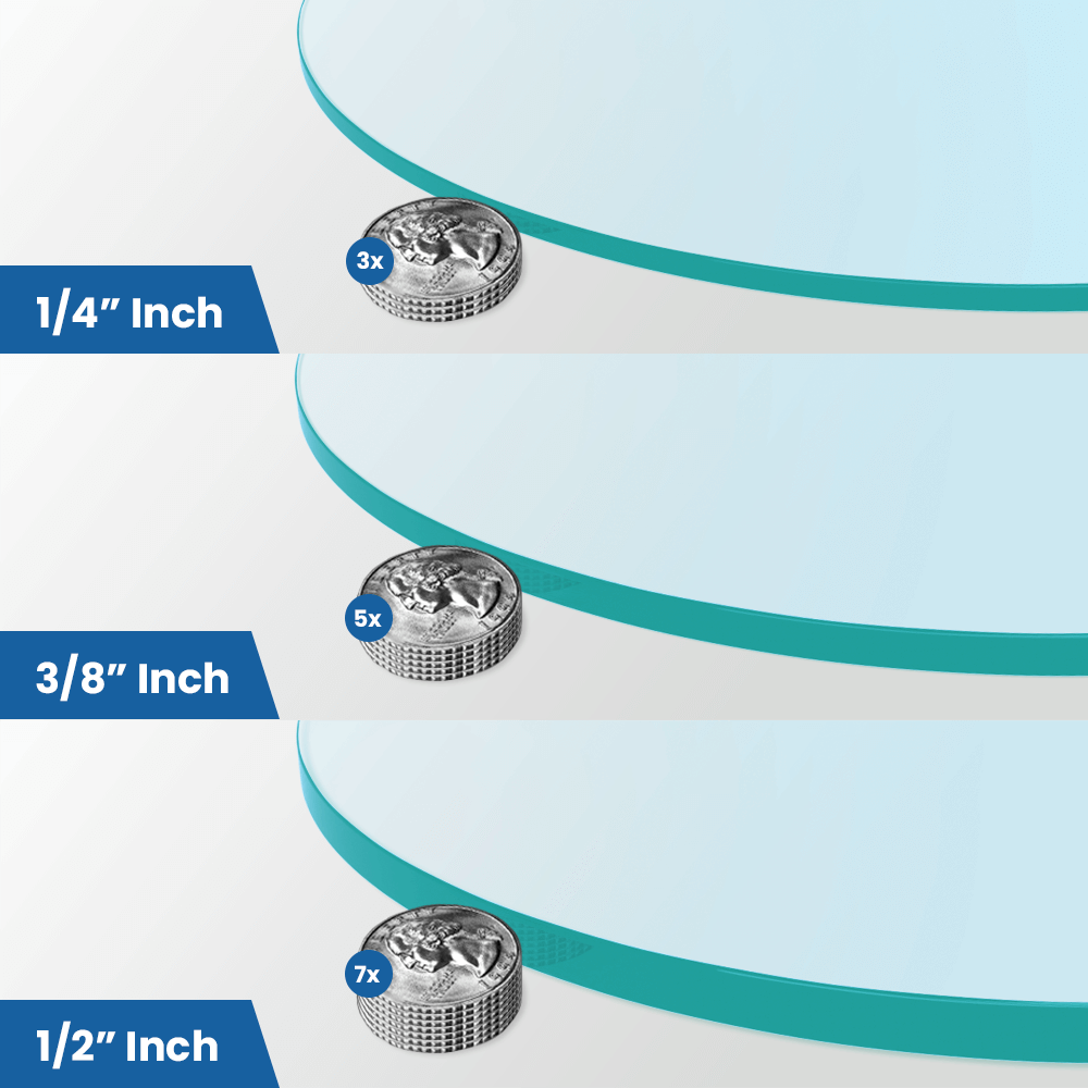 Round Glass Table Top - Transform, Protect, and Impress