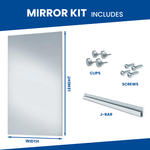 Load image into Gallery viewer, Large Full Body Mirror – Fitness Room Shatterproof Mirror with Safety Backing
