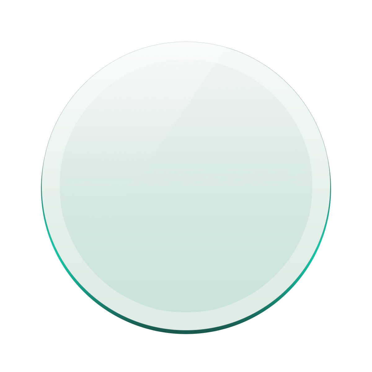 42" Round Glass table top -Beveled Edge