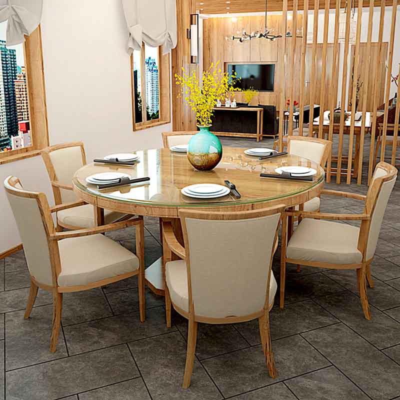 Bench Round Glass Table Seater 60 Inches 36